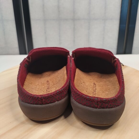 REVITALIGN Siesta Suede Burgundy Mules Slides Shoes Women US 8B - Picture 7 of 13